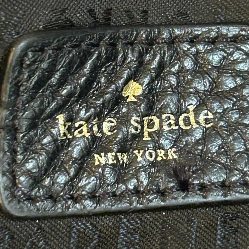 Kate Spade Natalya Orchard Street Shoulder Bag Black 100% Cow Leather